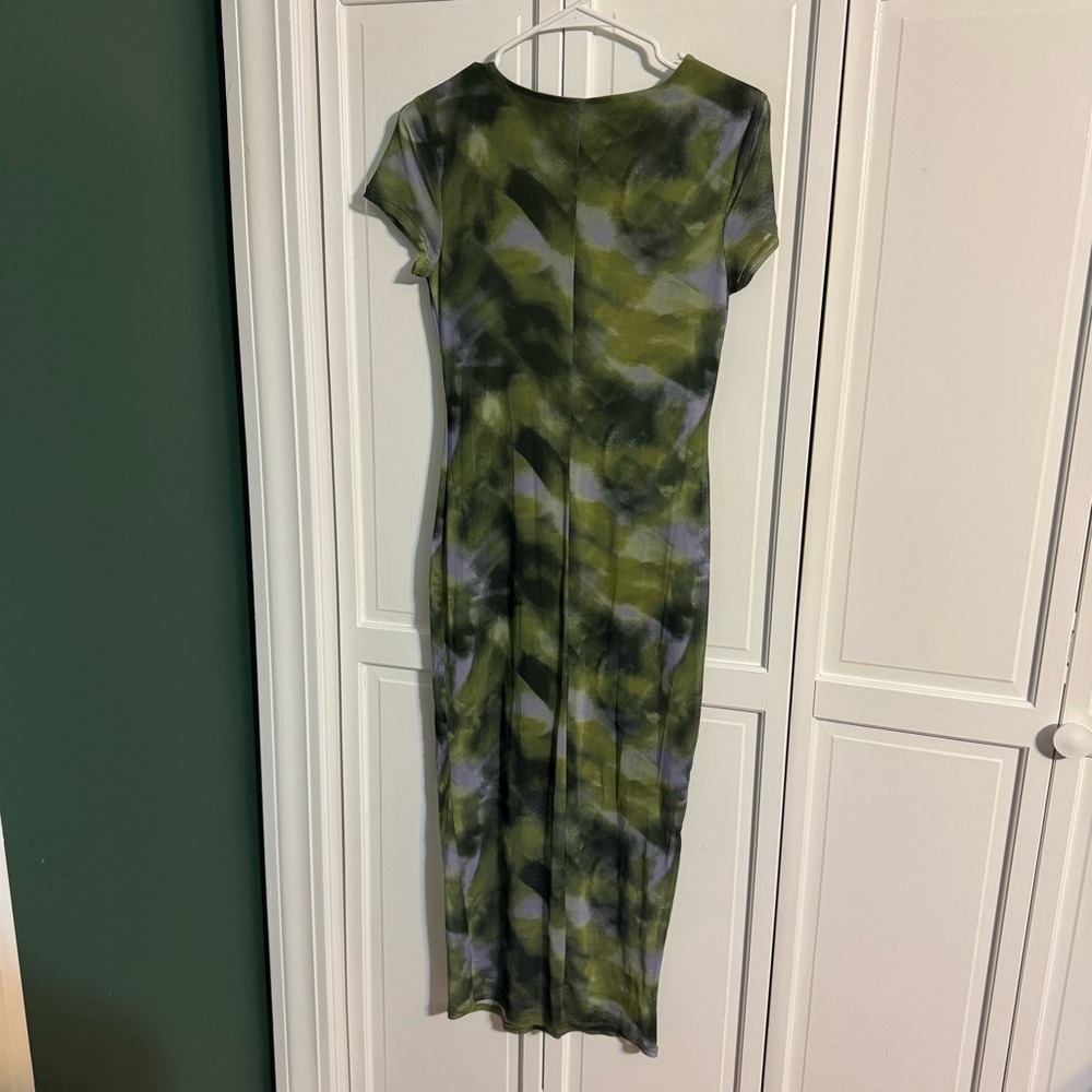 No Boundaries Camouflage Green and Black Midi Dress - Picture 3 of 3